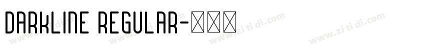 Darkline Regular字体转换